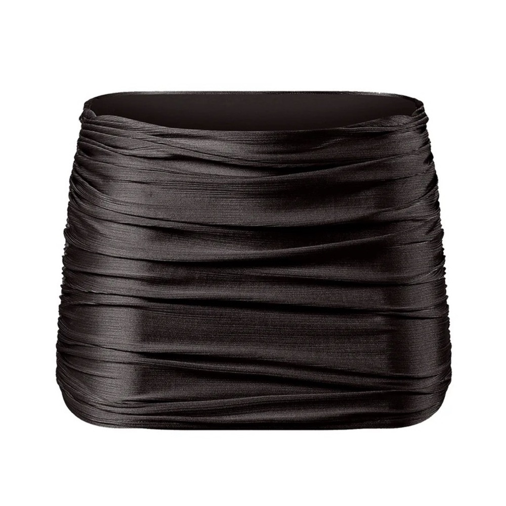 Divino Seas Cloud Silky Black Skirt